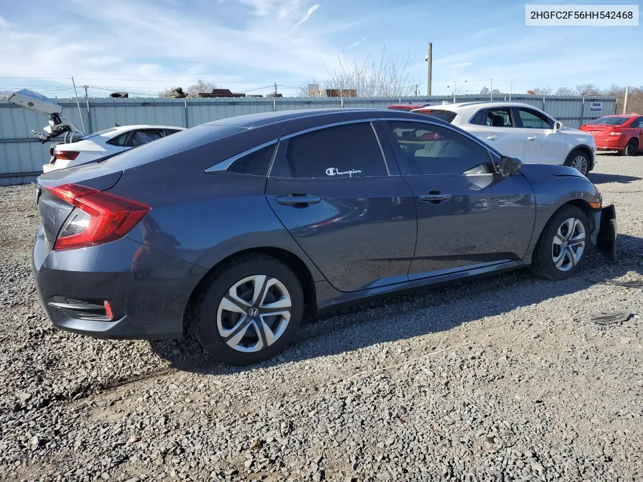 2HGFC2F56HH542468 2017 Honda Civic Lx