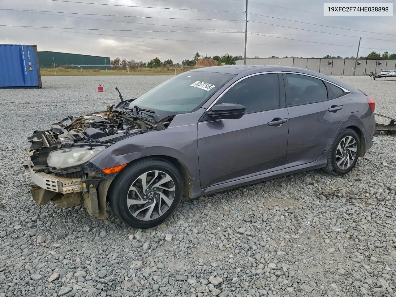 19XFC2F74HE038898 2017 Honda Civic Ex