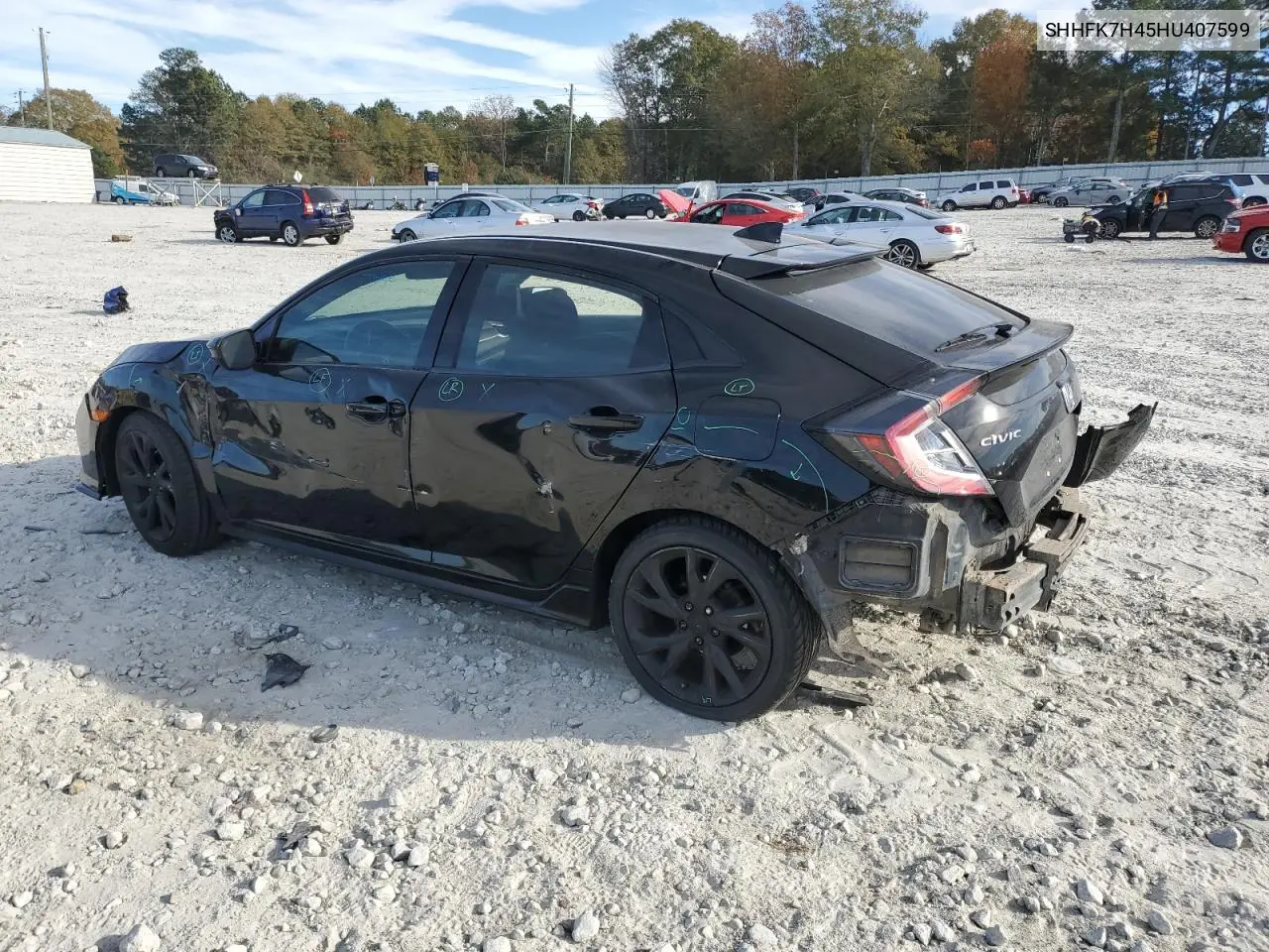 SHHFK7H45HU407599 2017 Honda Civic Sport