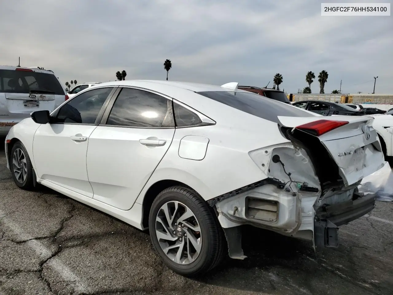 2HGFC2F76HH534100 2017 Honda Civic Ex
