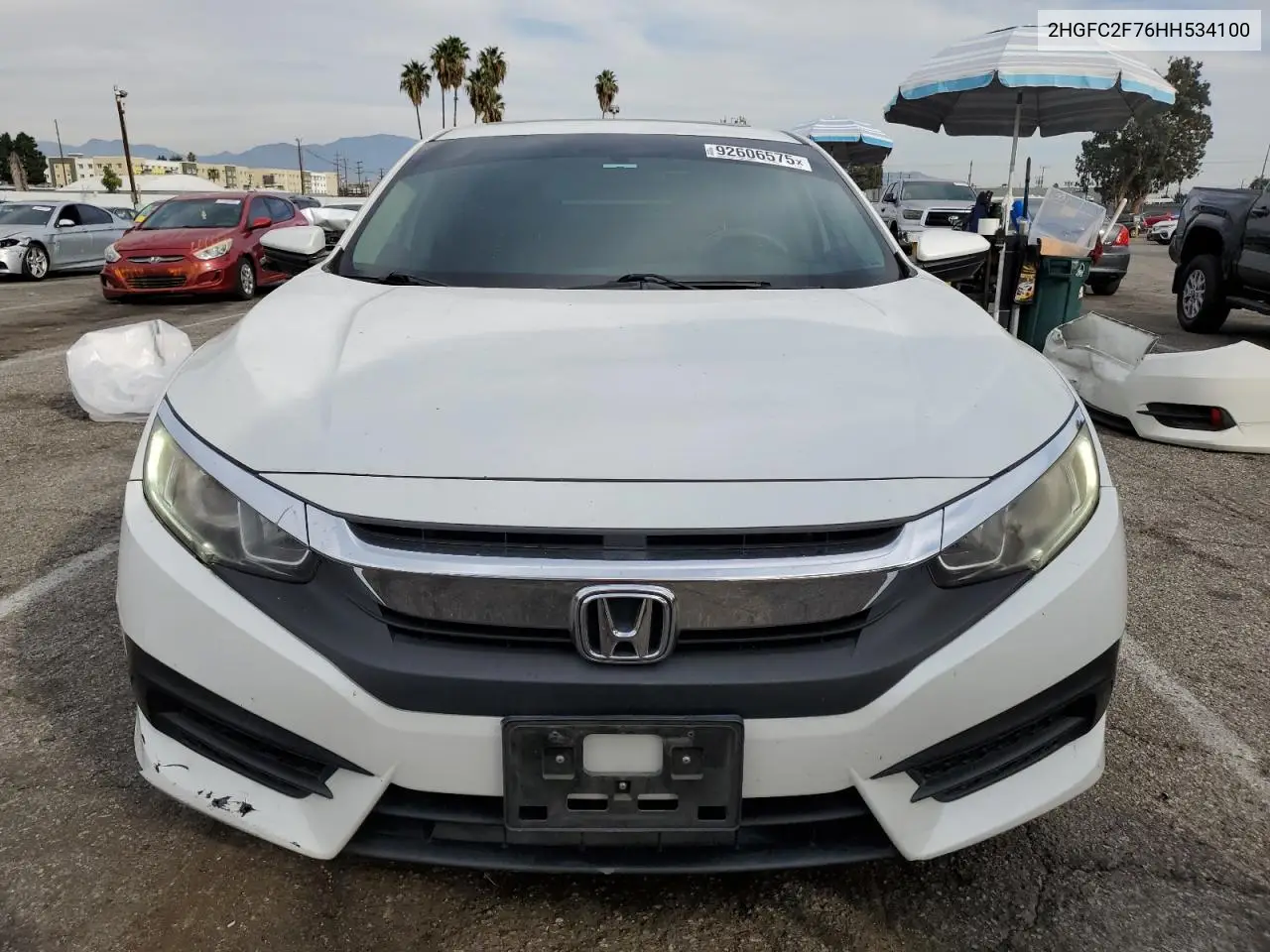 2HGFC2F76HH534100 2017 Honda Civic Ex