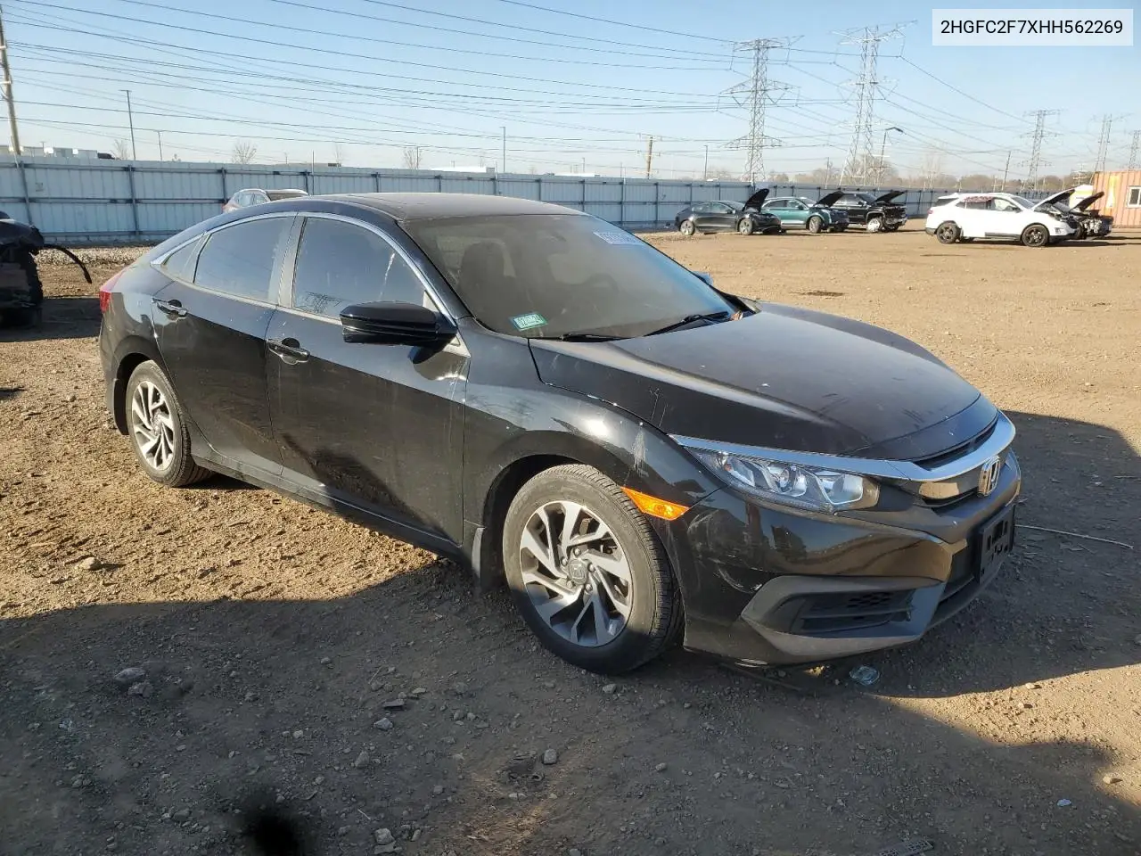 2HGFC2F7XHH562269 2017 Honda Civic Ex