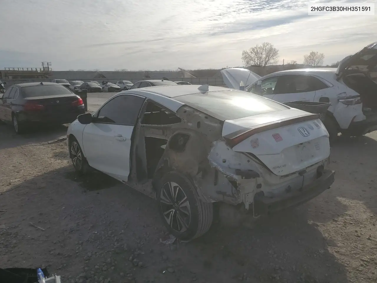 2HGFC3B30HH351591 2017 Honda Civic Ex