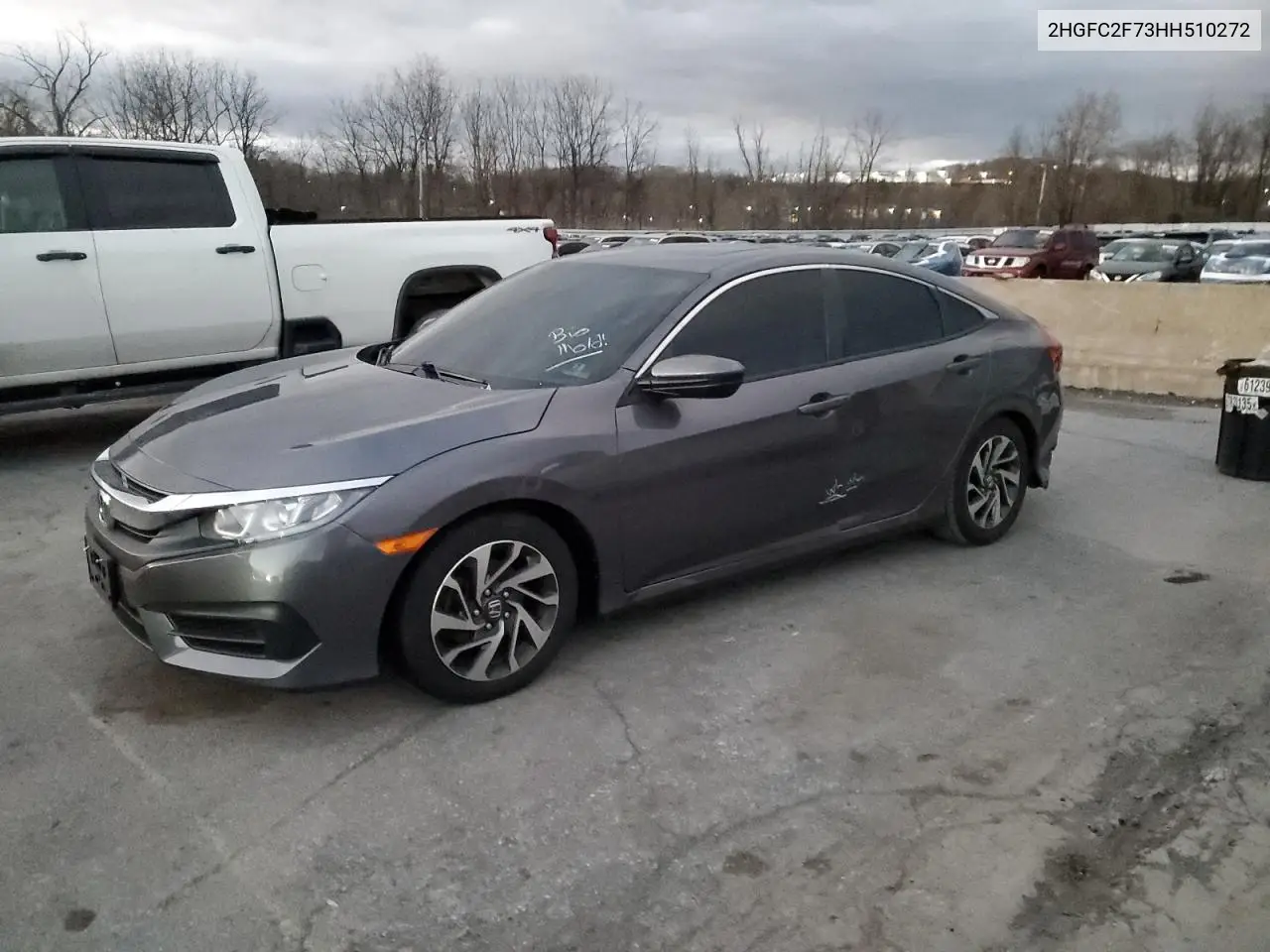 2HGFC2F73HH510272 2017 Honda Civic Ex
