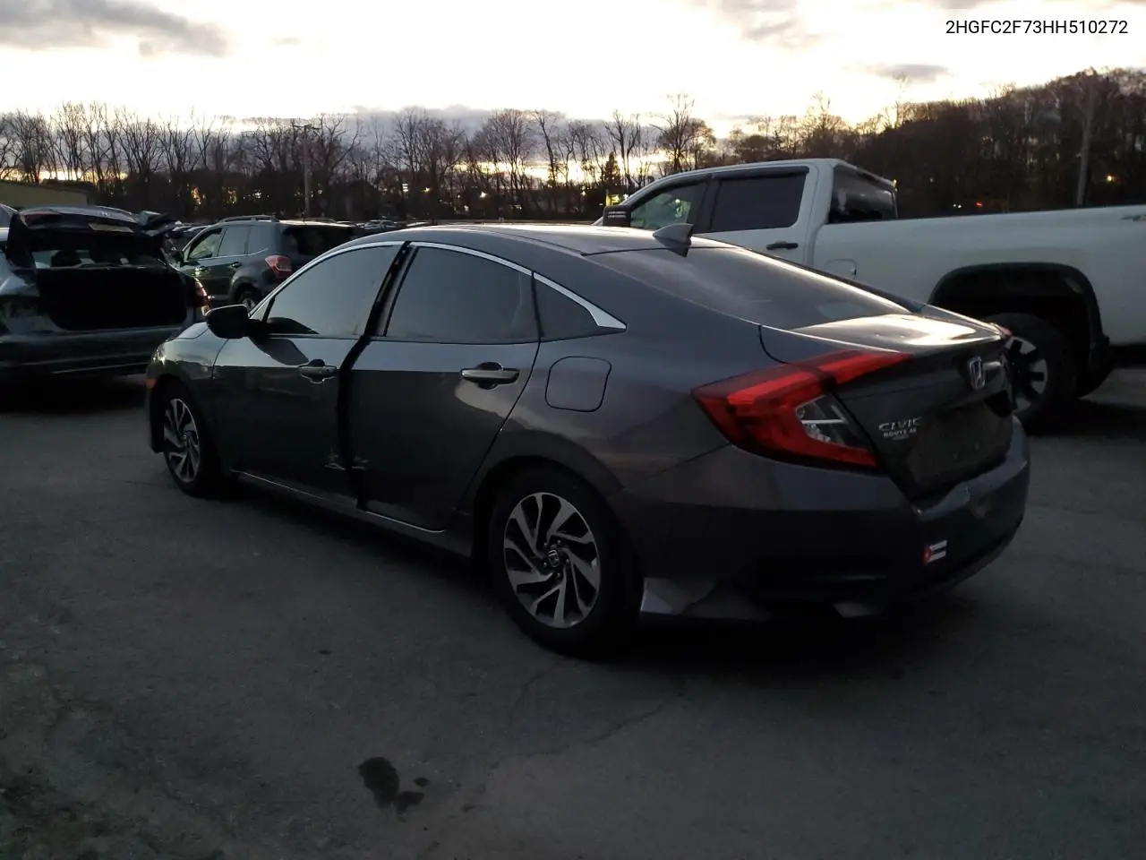 2HGFC2F73HH510272 2017 Honda Civic Ex