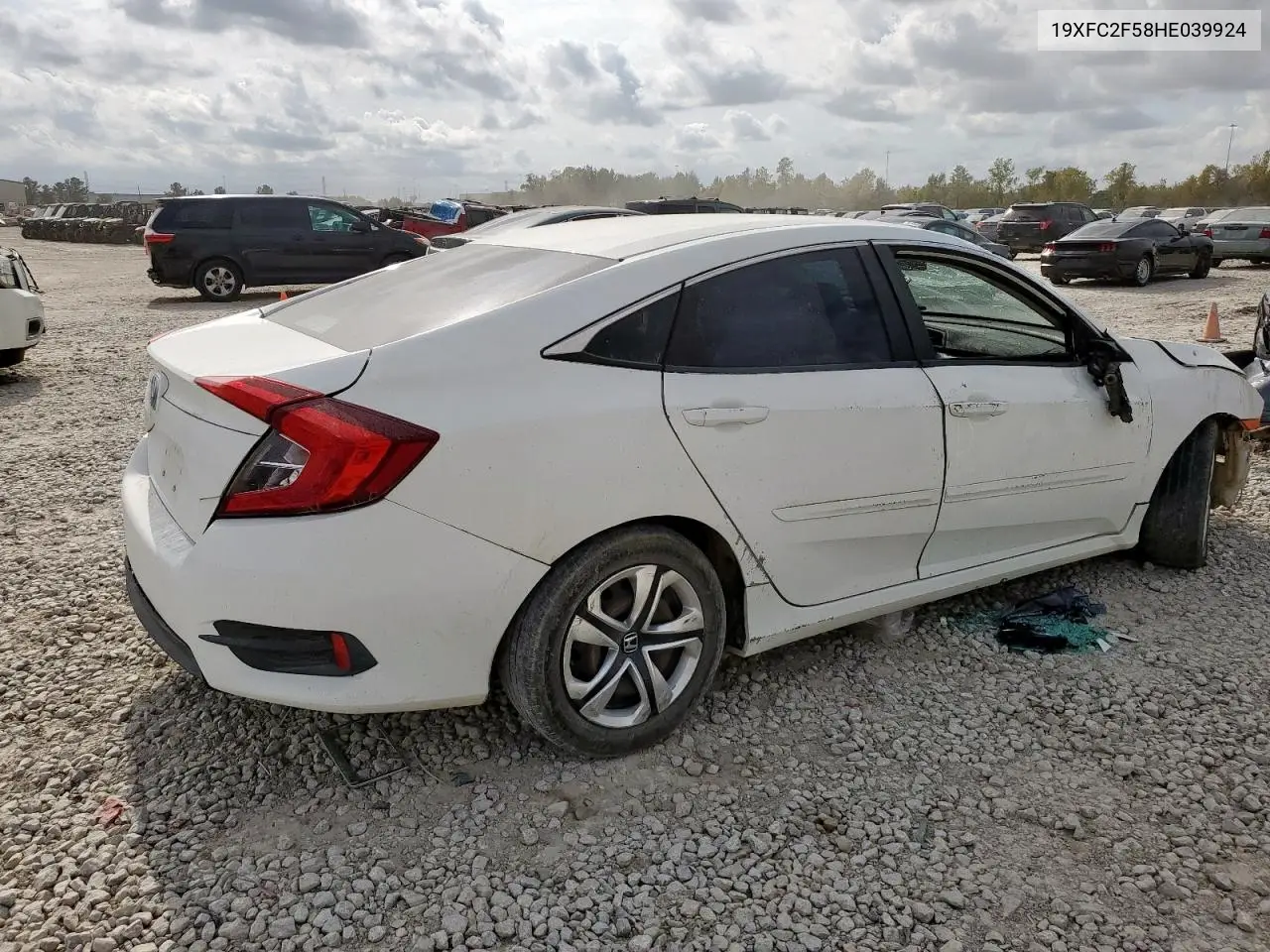 19XFC2F58HE039924 2017 Honda Civic Lx