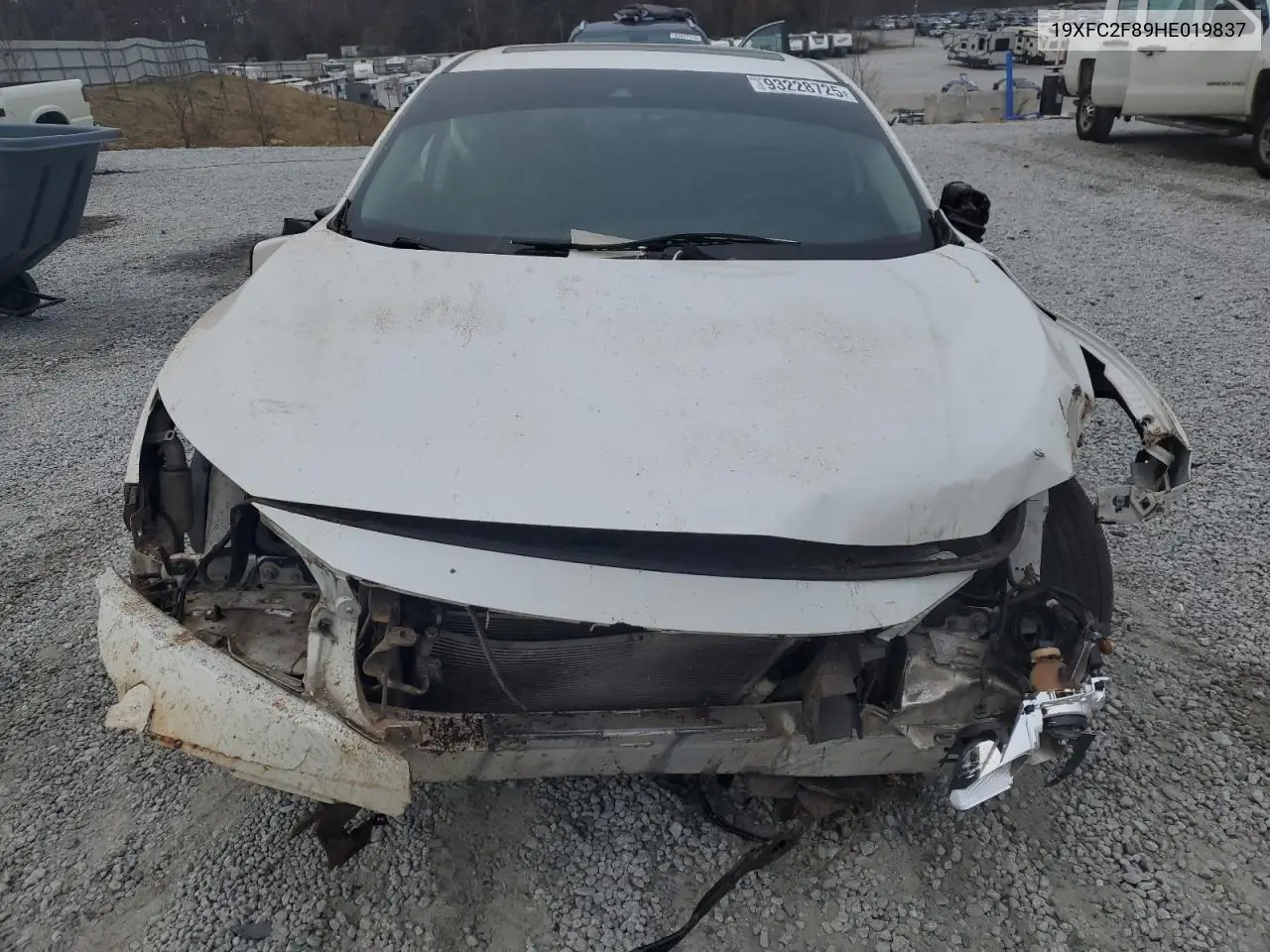 19XFC2F89HE019837 2017 Honda Civic Ex