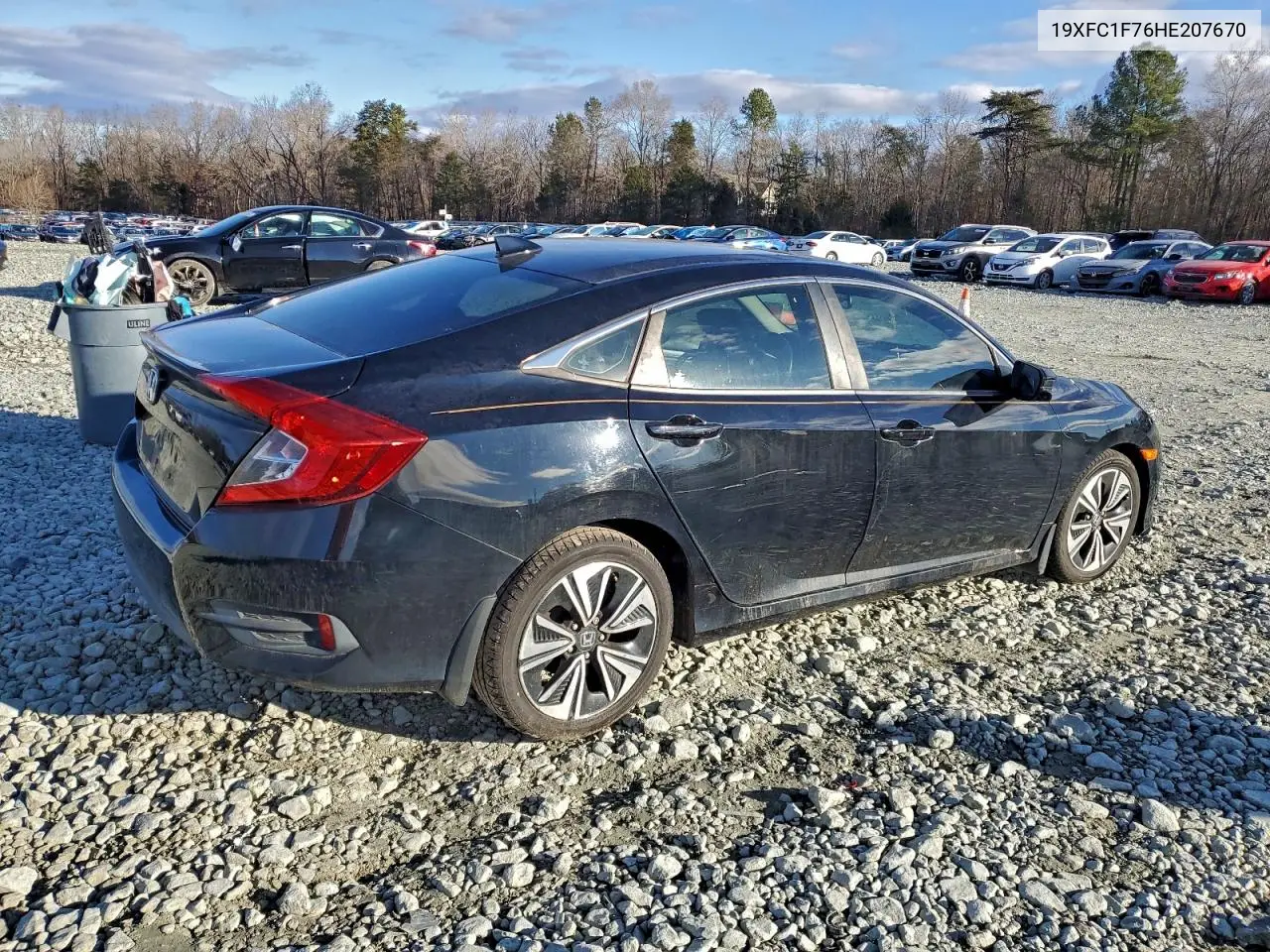 19XFC1F76HE207670 2017 Honda Civic Exl