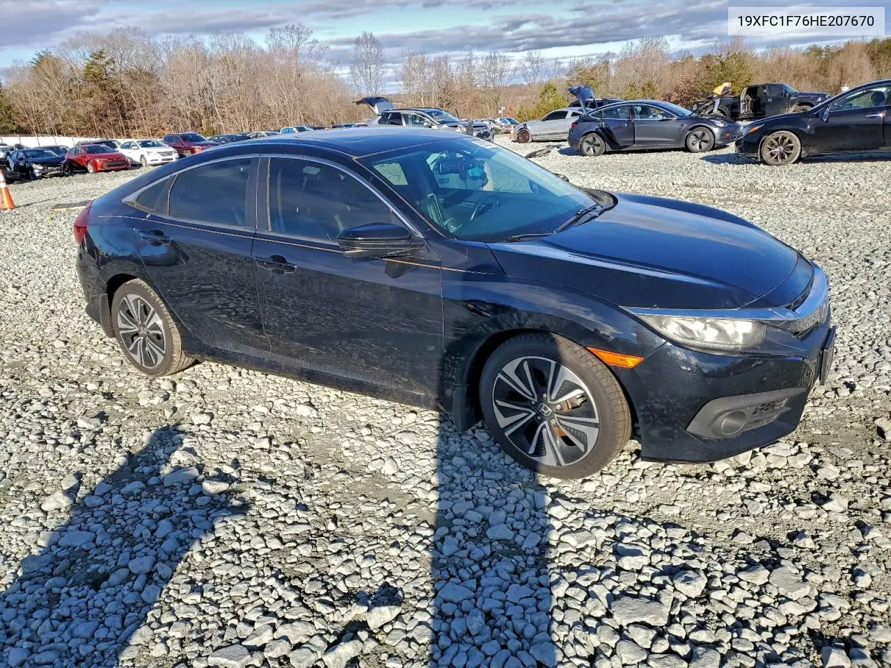 19XFC1F76HE207670 2017 Honda Civic Exl