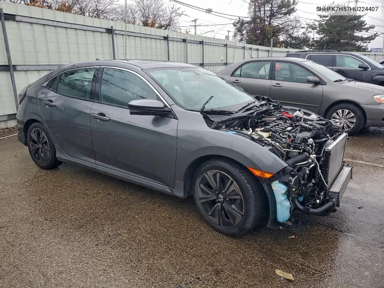 SHHFK7H57HU224407 2017 Honda Civic Ex