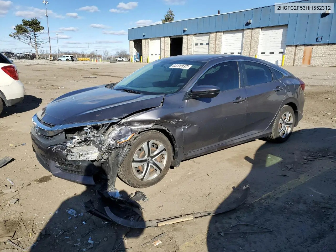 2HGFC2F53HH552312 2017 Honda Civic Lx
