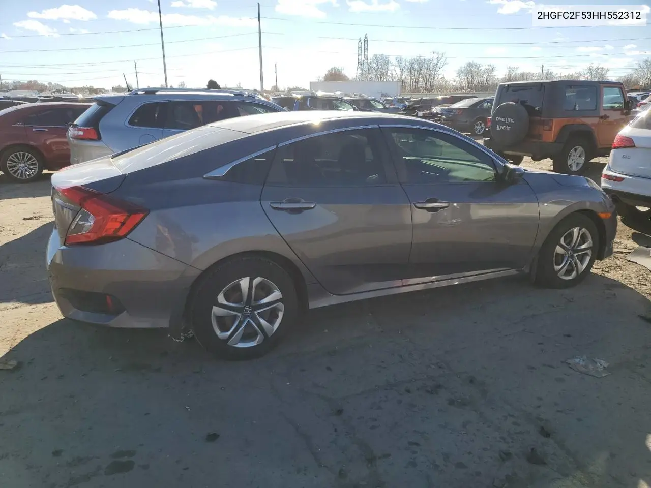 2HGFC2F53HH552312 2017 Honda Civic Lx