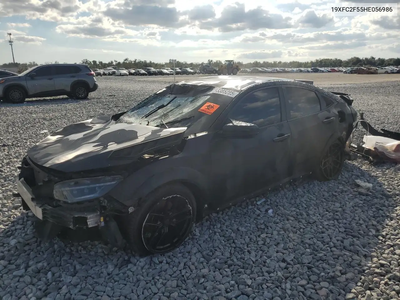 19XFC2F55HE056986 2017 Honda Civic Lx