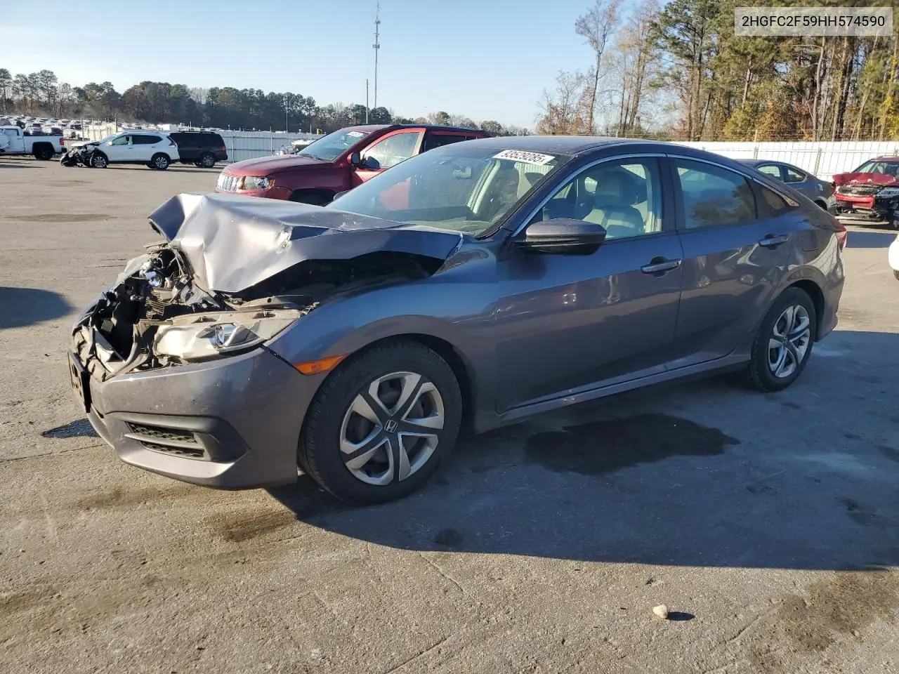 2HGFC2F59HH574590 2017 Honda Civic Lx