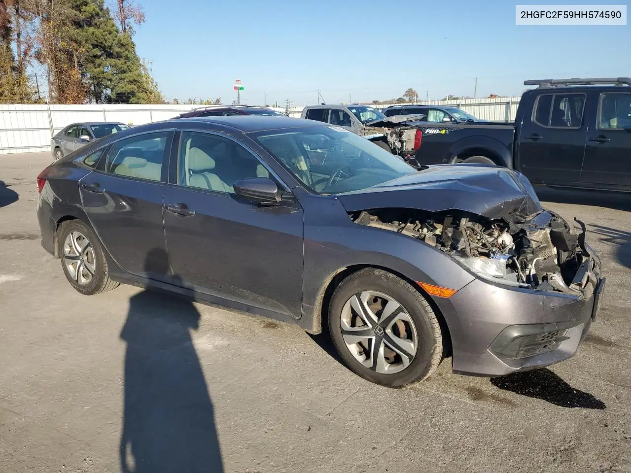 2HGFC2F59HH574590 2017 Honda Civic Lx