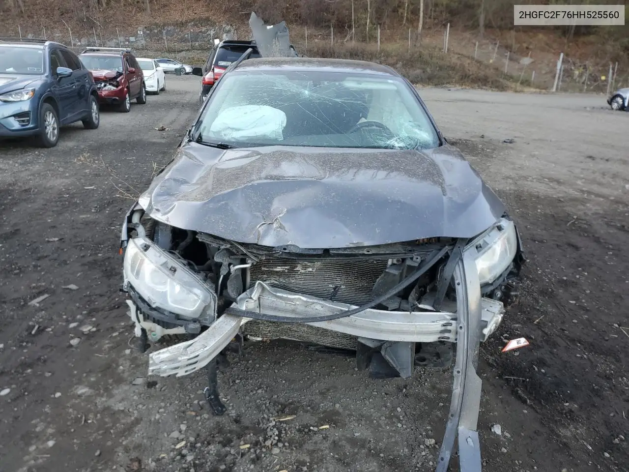 2HGFC2F76HH525560 2017 Honda Civic Ex