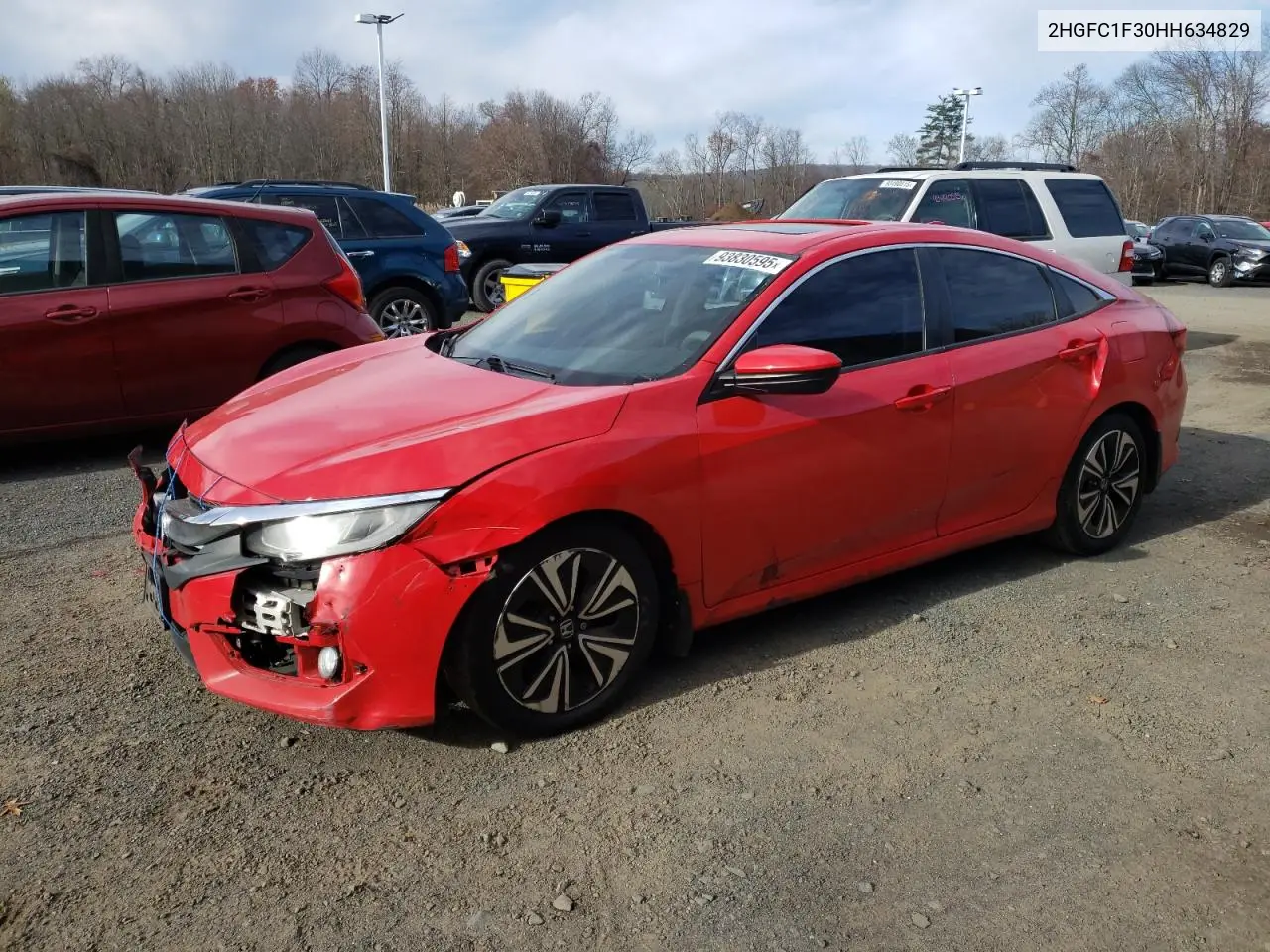 2HGFC1F30HH634829 2017 Honda Civic Ex
