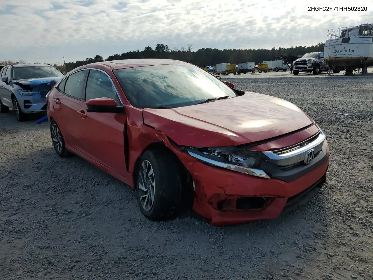2HGFC2F71HH502820 2017 Honda Civic Ex