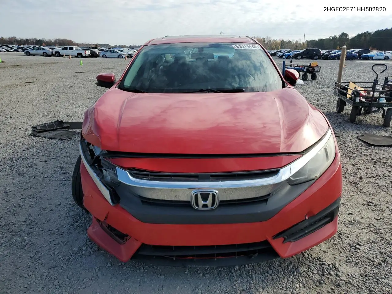 2HGFC2F71HH502820 2017 Honda Civic Ex