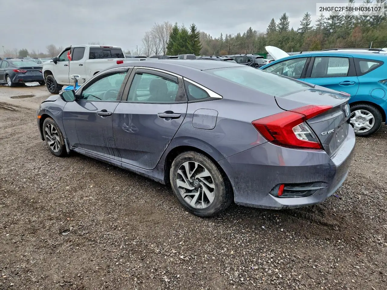 2HGFC2F58HH036107 2017 Honda Civic Lx