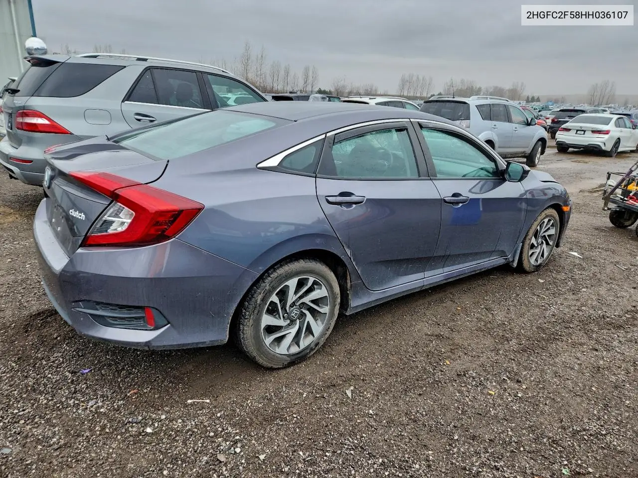 2HGFC2F58HH036107 2017 Honda Civic Lx