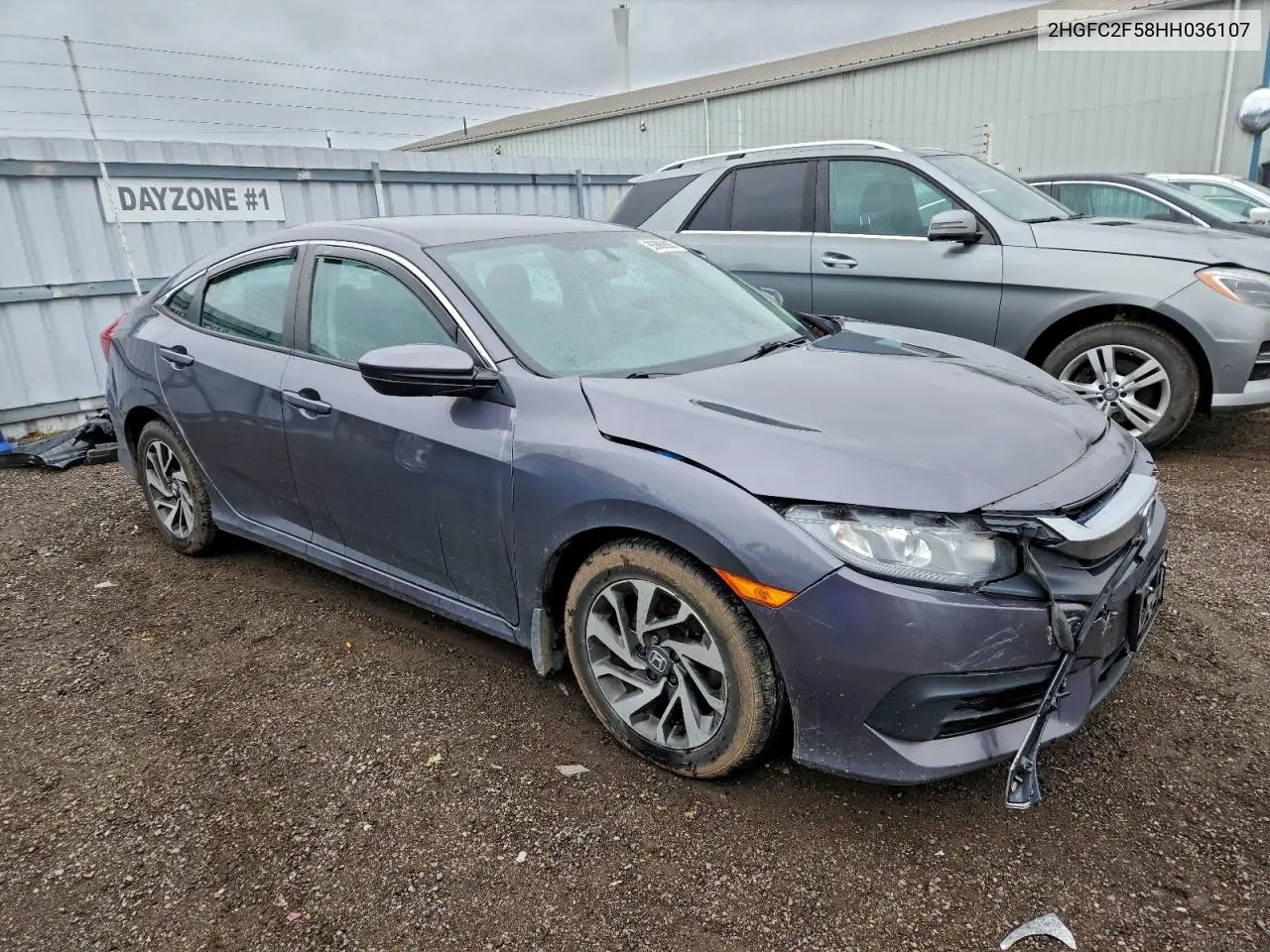 2HGFC2F58HH036107 2017 Honda Civic Lx