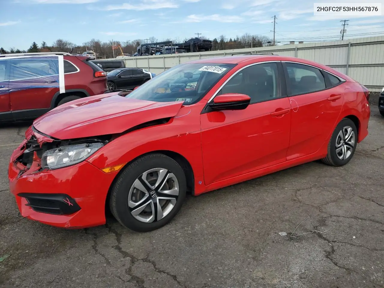 2HGFC2F53HH567876 2017 Honda Civic Lx