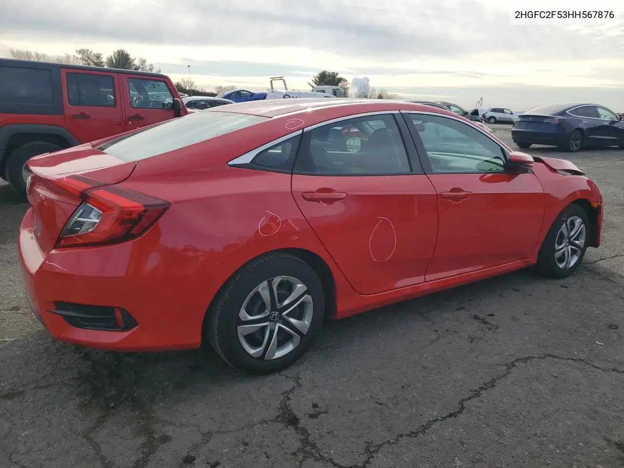 2HGFC2F53HH567876 2017 Honda Civic Lx