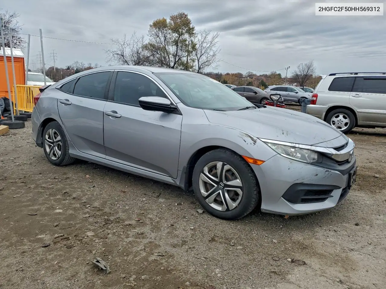 2HGFC2F50HH569312 2017 Honda Civic Lx