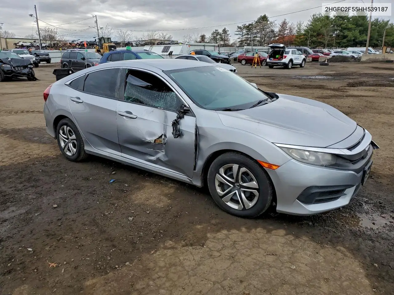 2HGFC2F55HH539187 2017 Honda Civic Lx