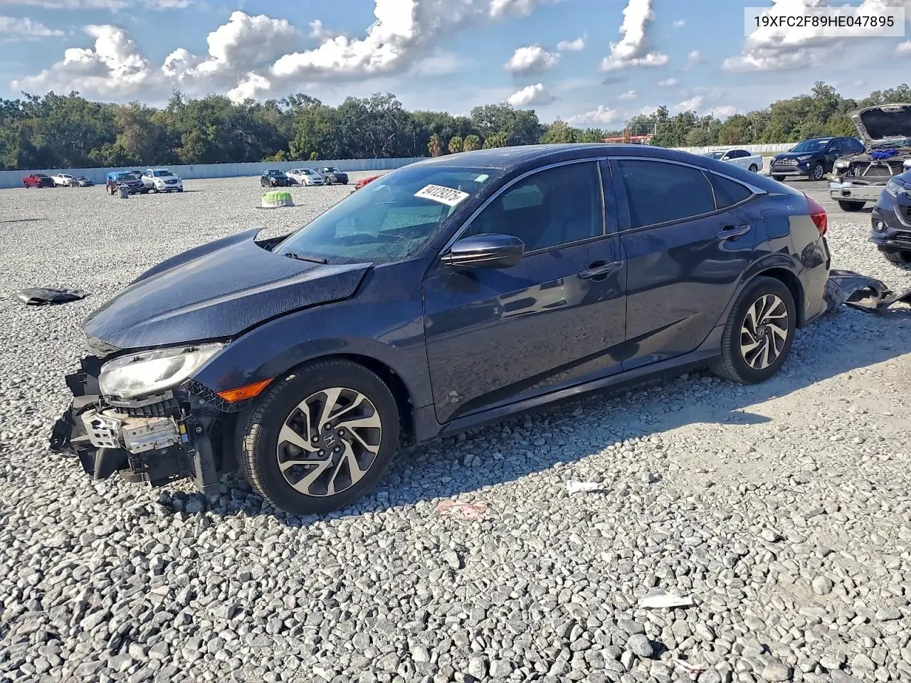 19XFC2F89HE047895 2017 Honda Civic Ex