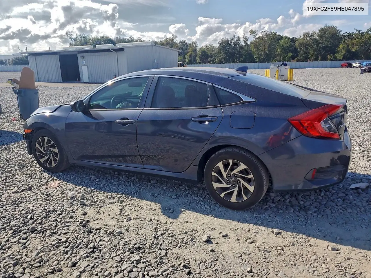 19XFC2F89HE047895 2017 Honda Civic Ex