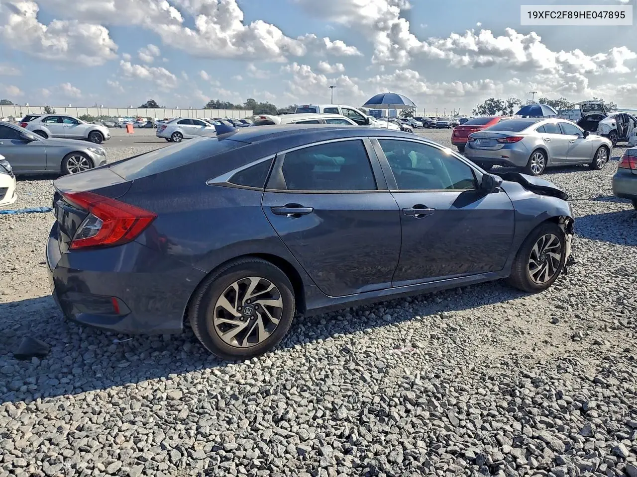 19XFC2F89HE047895 2017 Honda Civic Ex
