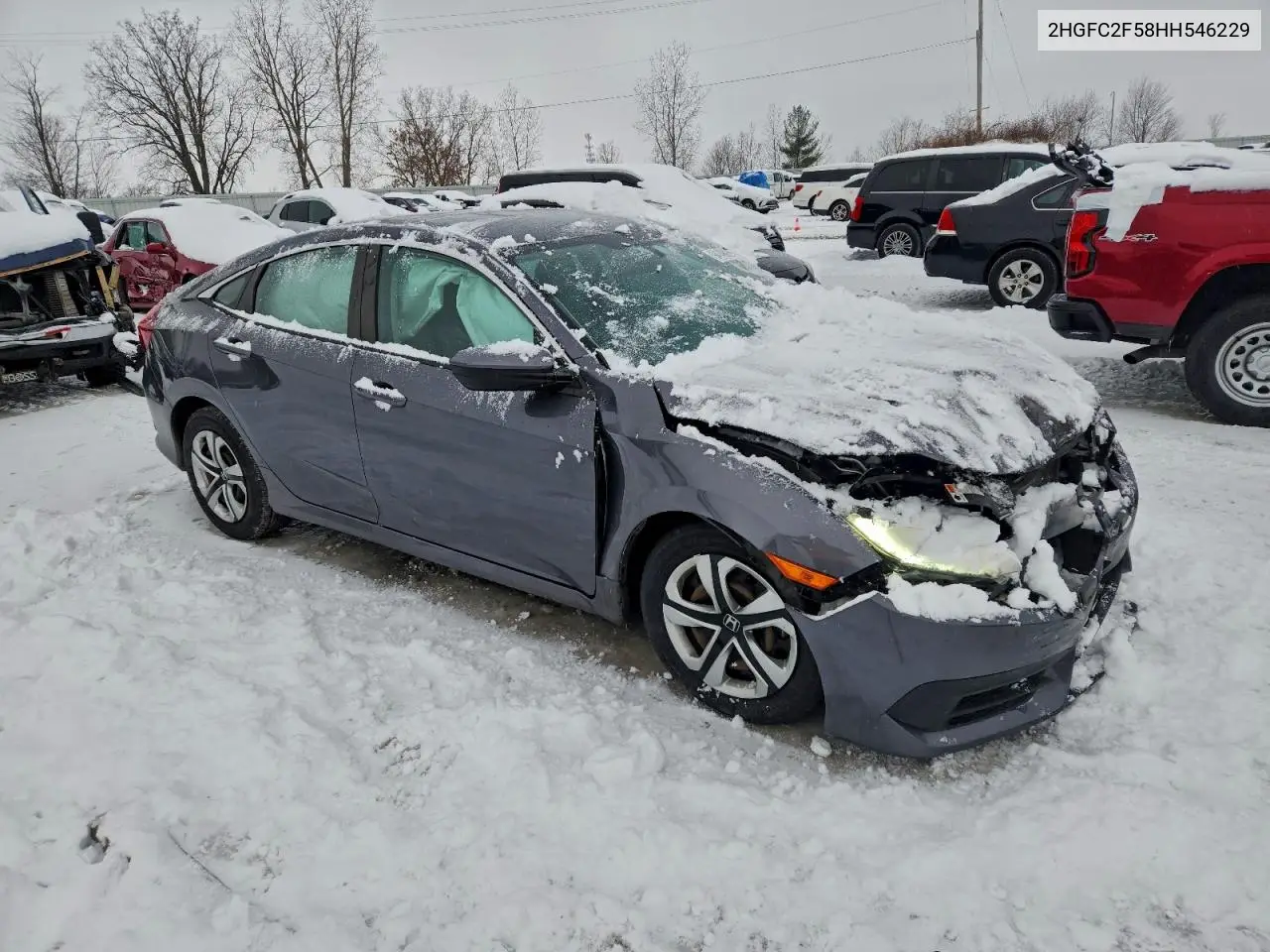 2HGFC2F58HH546229 2017 Honda Civic Lx