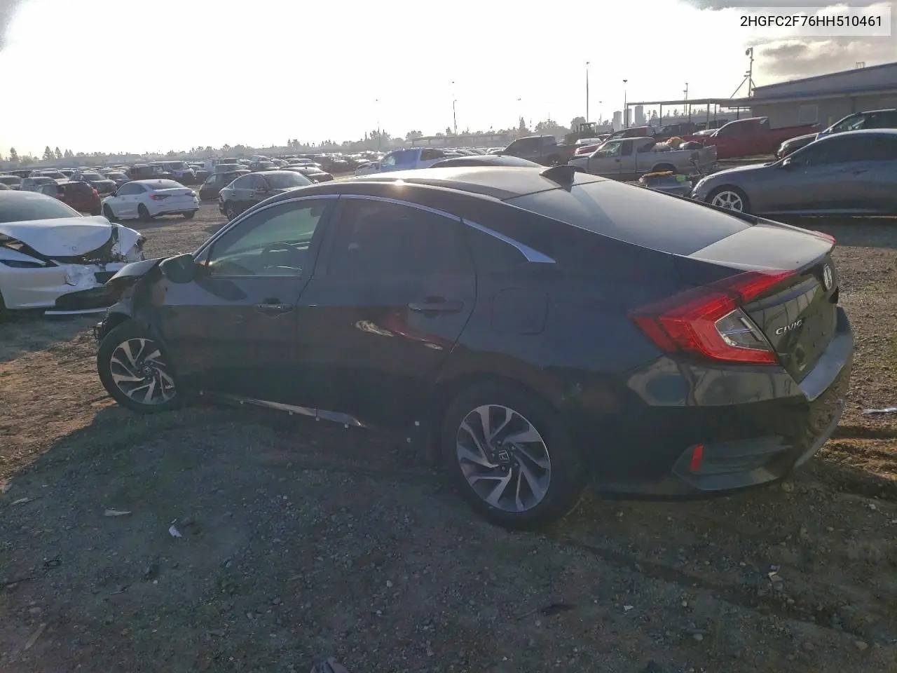 2HGFC2F76HH510461 2017 Honda Civic Ex