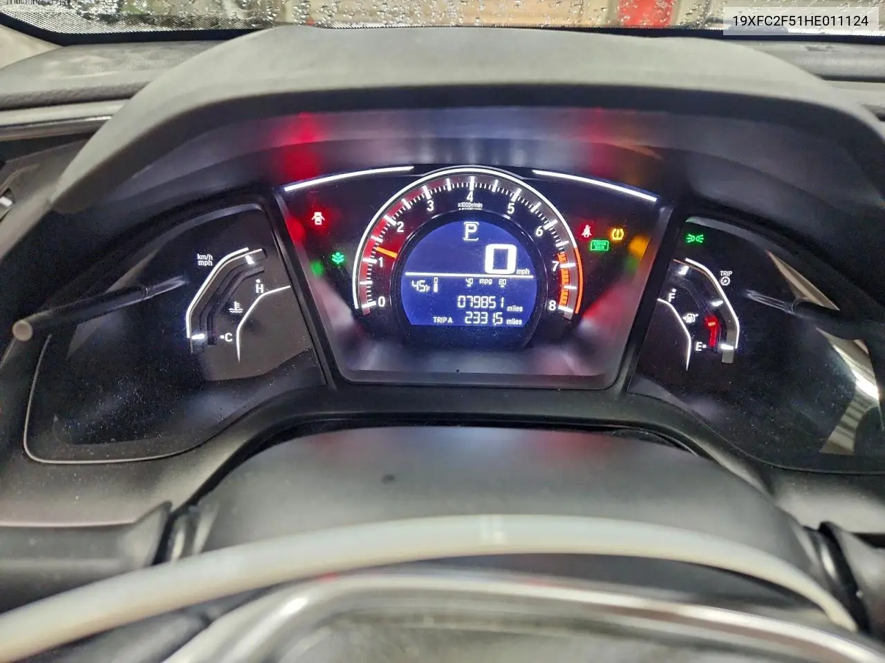 19XFC2F51HE011124 2017 Honda Civic Lx