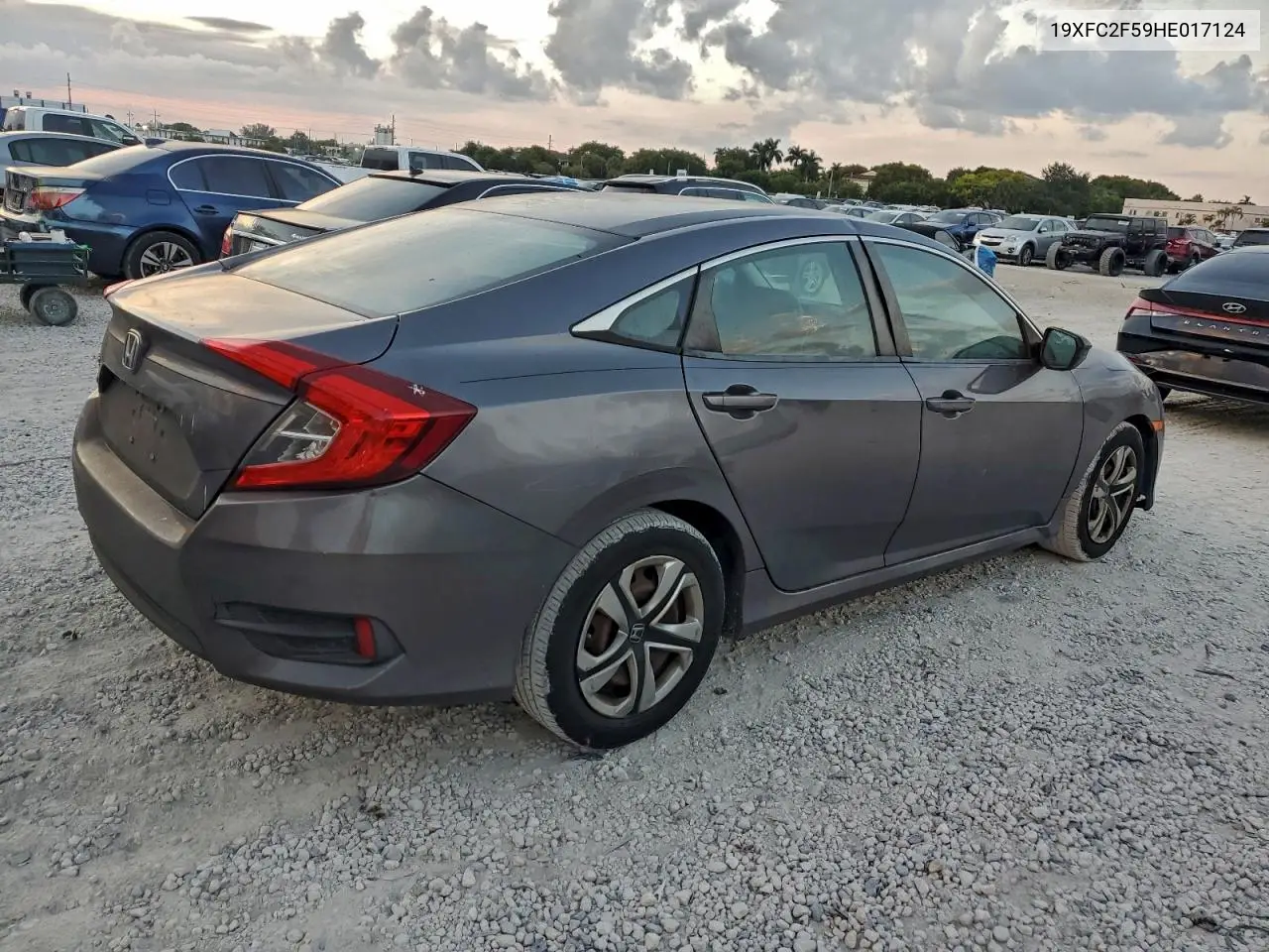 19XFC2F59HE017124 2017 Honda Civic Lx