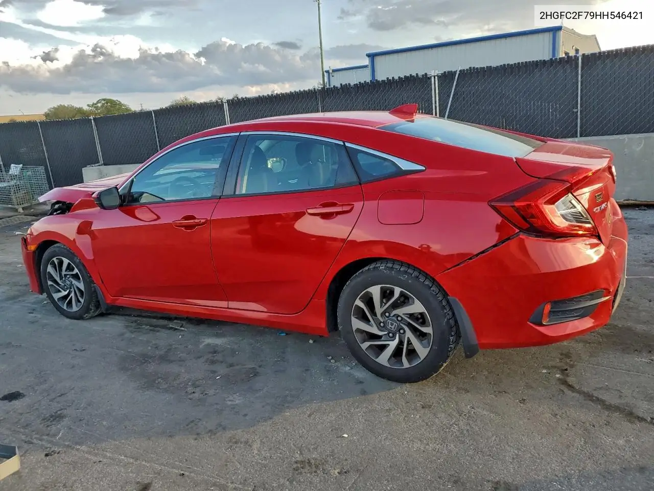 2HGFC2F79HH546421 2017 Honda Civic Ex