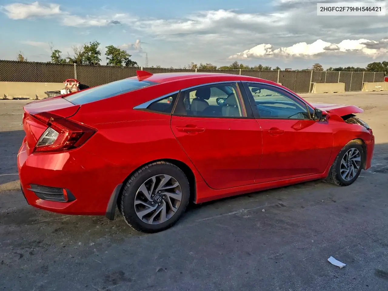2HGFC2F79HH546421 2017 Honda Civic Ex