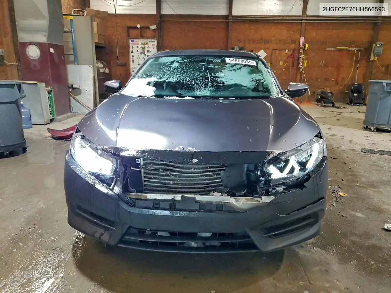 2HGFC2F76HH566593 2017 Honda Civic Ex
