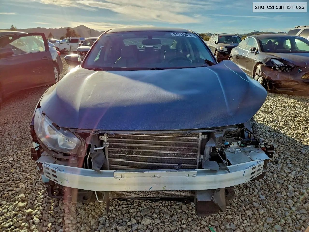 2HGFC2F58HH511626 2017 Honda Civic Lx