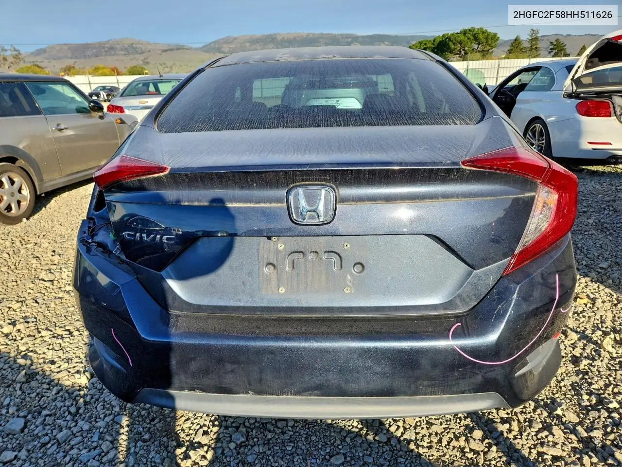2HGFC2F58HH511626 2017 Honda Civic Lx