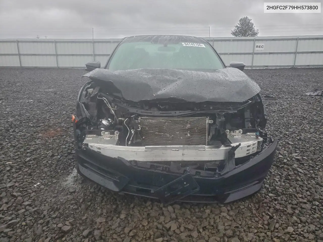 2HGFC2F79HH573800 2017 Honda Civic Ex
