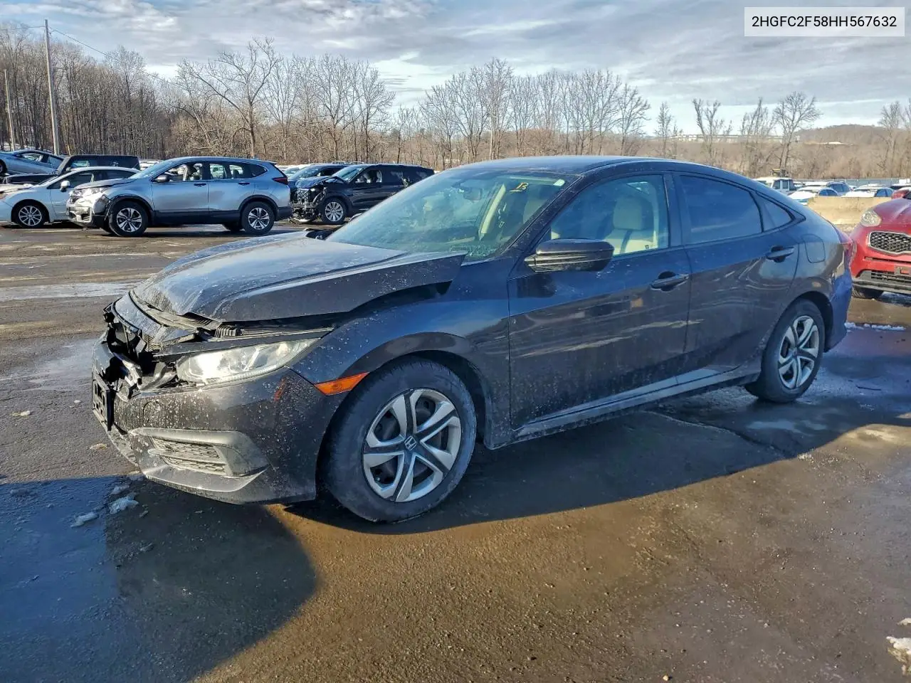 2HGFC2F58HH567632 2017 Honda Civic Lx
