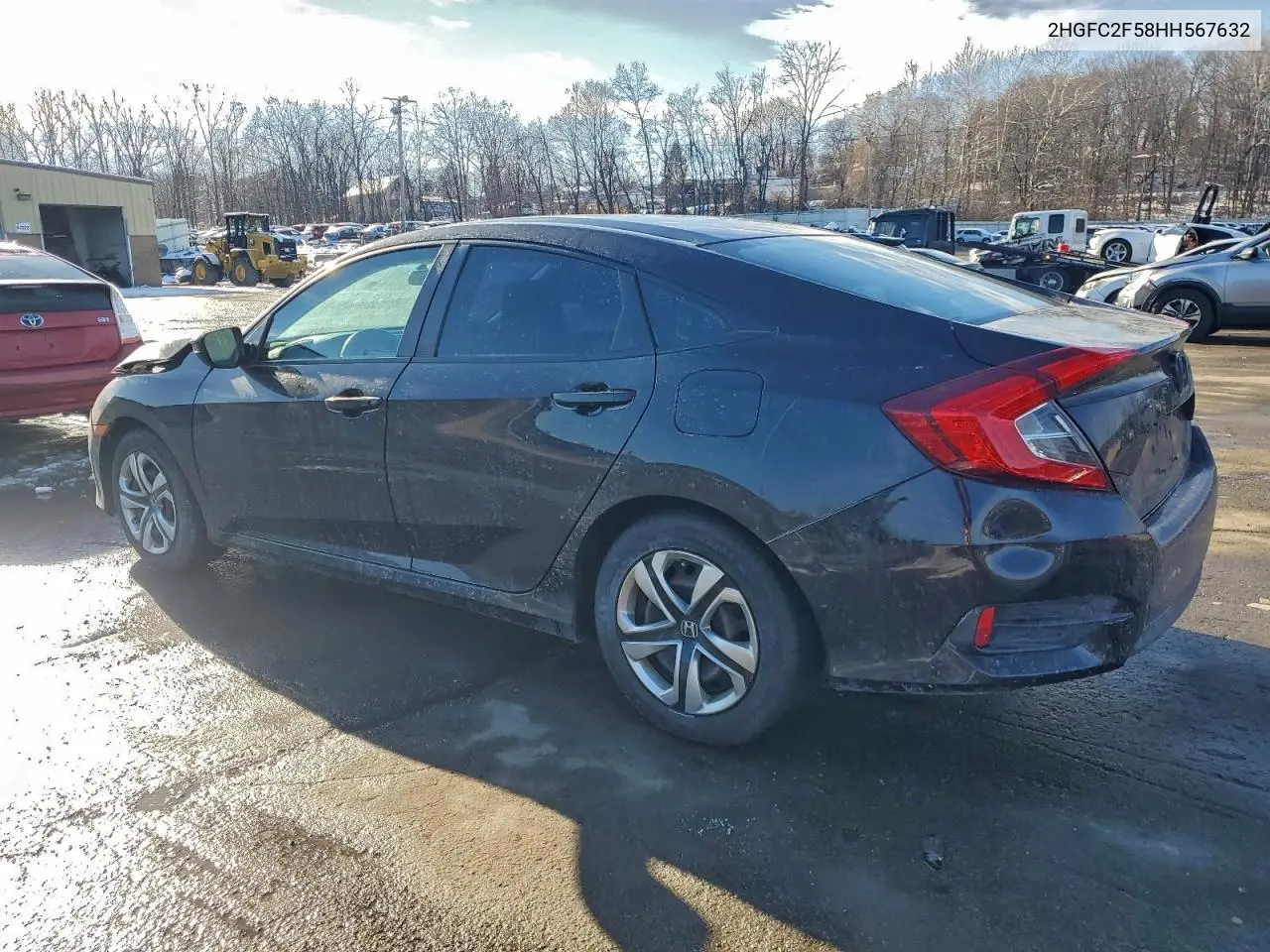 2HGFC2F58HH567632 2017 Honda Civic Lx