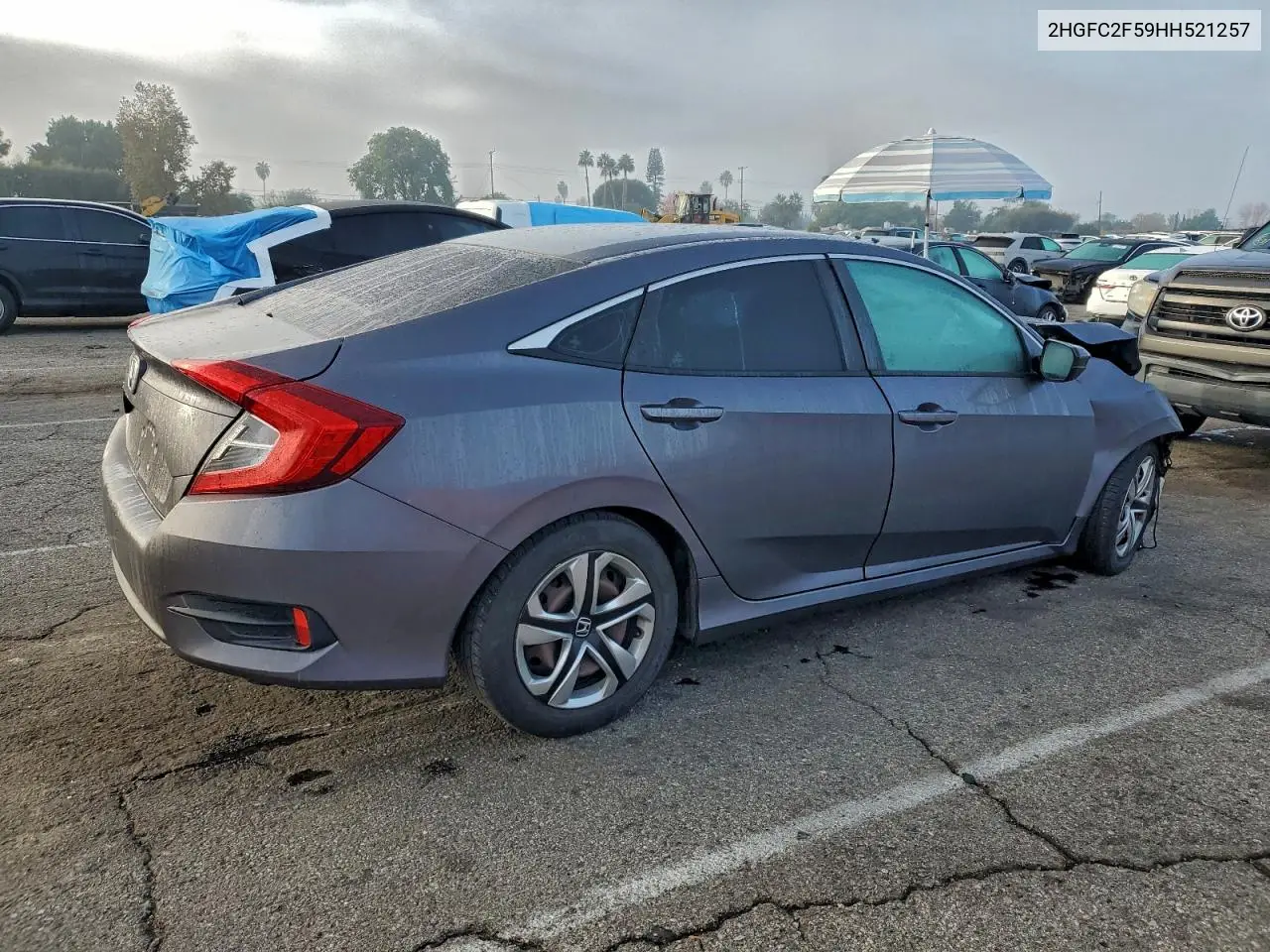 2HGFC2F59HH521257 2017 Honda Civic Lx
