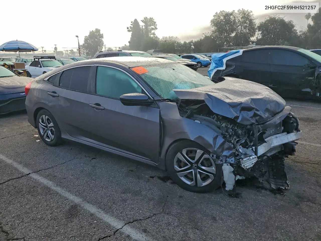 2HGFC2F59HH521257 2017 Honda Civic Lx