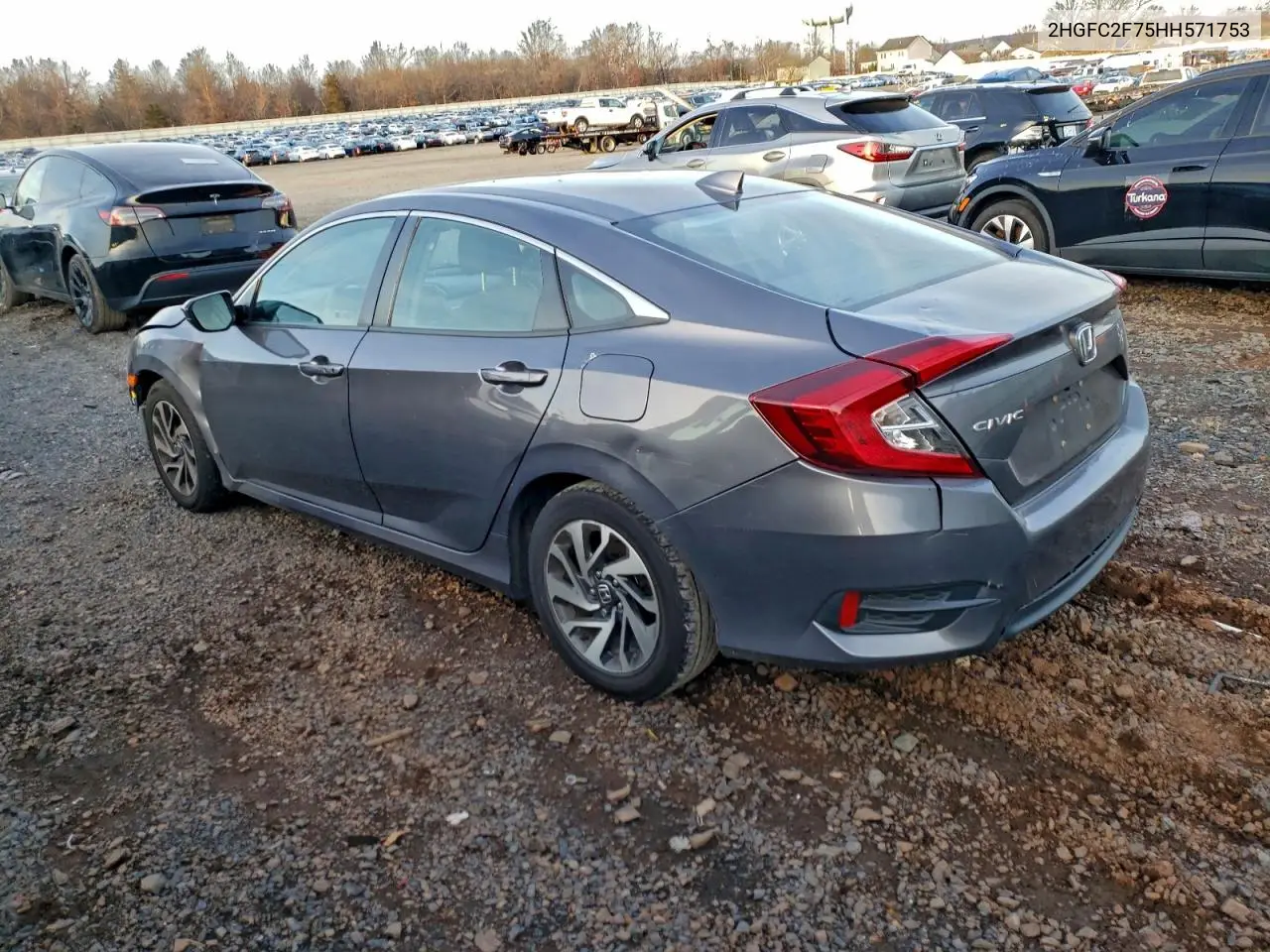 2HGFC2F75HH571753 2017 Honda Civic Ex