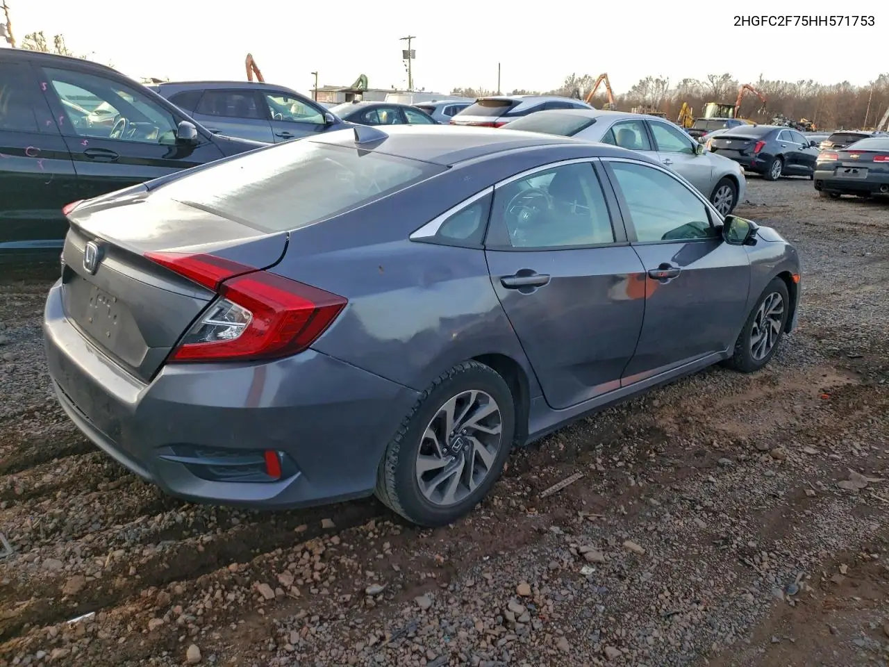 2HGFC2F75HH571753 2017 Honda Civic Ex