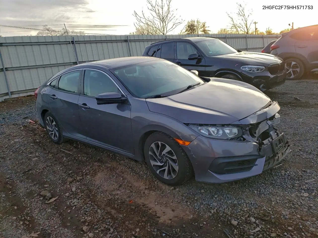 2HGFC2F75HH571753 2017 Honda Civic Ex